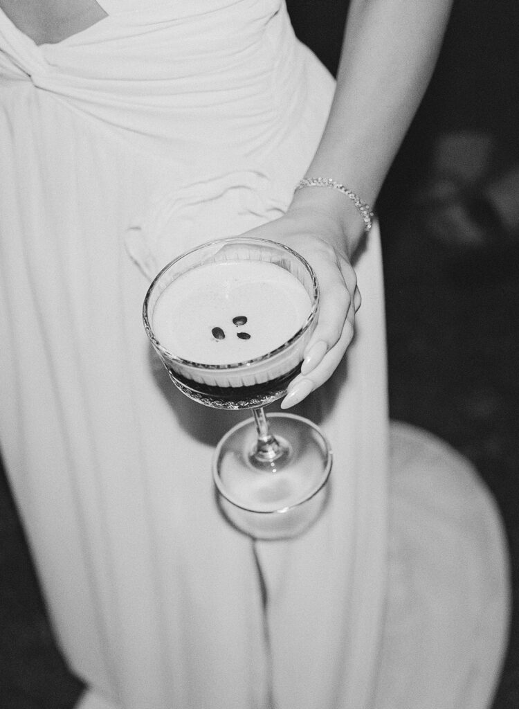 Oahu wedding reception espresso martini