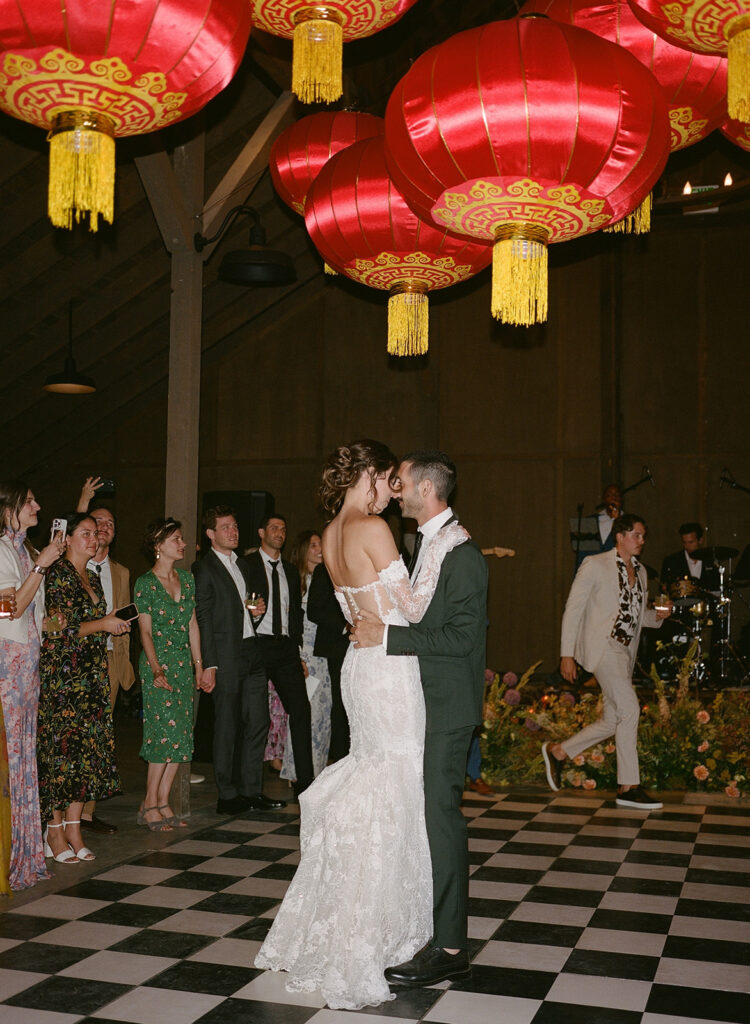 Vibrant San Luis Obispo wedding reception