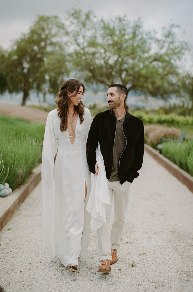 Bride- and groom-to-be on the eve of their Greengate Ranch wedding